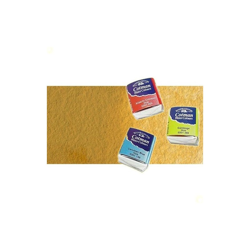 Material Bellas Artes - Pintura - Acuarela Cotman Winsor & Newton 1/2 godet color ocre amarillo | totenart.com
