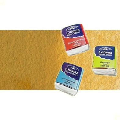 Material Bellas Artes - Pintura - Acuarela Cotman Winsor & Newton 1/2 godet color ocre amarillo | totenart.com