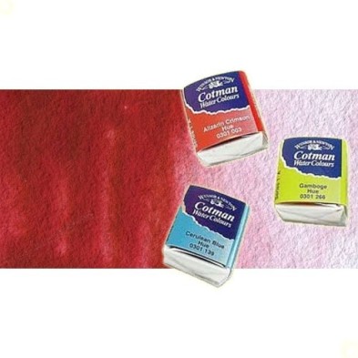 Material Bellas Artes - Pintura - Acuarela Cotman Winsor & Newton 1/2 godet color rosa permanente | totenart.com