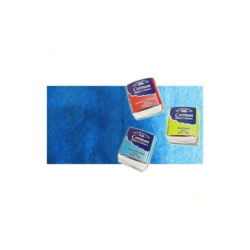 Material Bellas Artes - Pintura - Acuarela Cotman Winsor & Newton 1/2 godet color turquesa | totenart.com