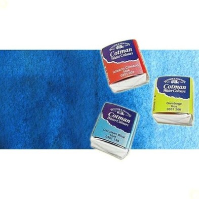 Material Bellas Artes - Pintura - Acuarela Cotman Winsor & Newton 1/2 godet color turquesa | totenart.com