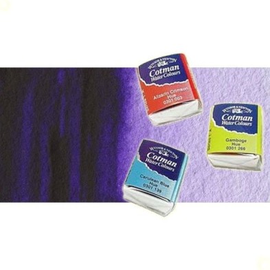 Material Bellas Artes - Pintura - Acuarela Cotman Winsor & Newton 1/2 godet color violeta dioxacina | totenart.com