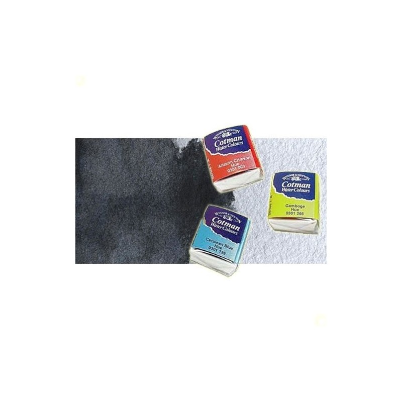 Material Bellas Artes - Pintura - Acuarela Cotman Winsor & Newton 1/2 godet color negro de marfil | totenart.com