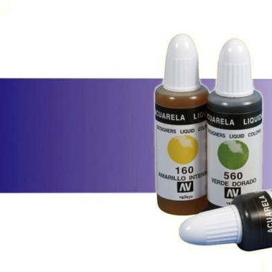 Material Bellas Artes - Pintura - Acuarela líquida Vallejo color azul añil (32 ml) | totenart.com
