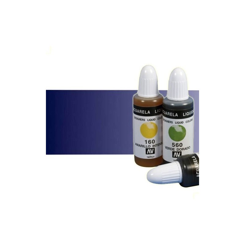 Material Bellas Artes - Pintura - Acuarela líquida Vallejo color azul marino (32 ml) | totenart.com