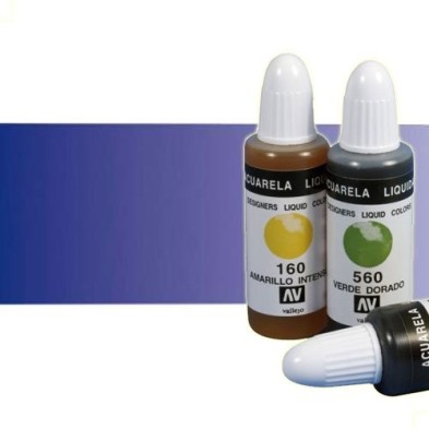 Material Bellas Artes - Pintura - Acuarela líquida Vallejo color azul púrpura (32 ml) | totenart.com