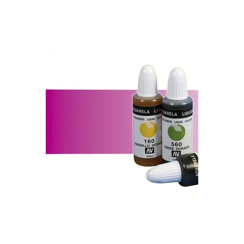 Material Bellas Artes - Pintura - Acuarela líquida Vallejo color magenta proceso (32 ml) | totenart.com
