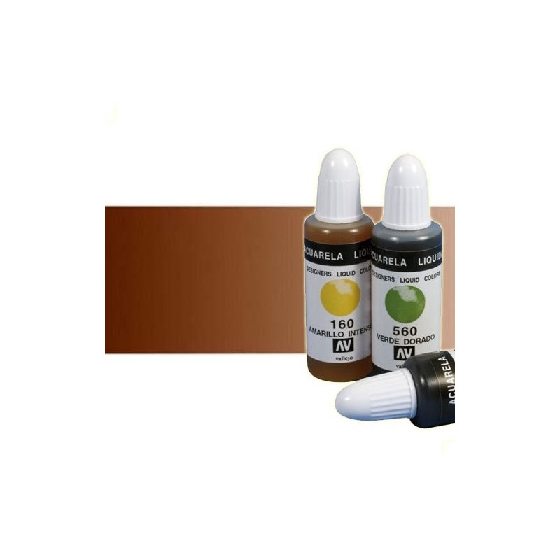 Material Bellas Artes - Pintura - Acuarela líquida Vallejo color marrón chocolate (32 ml) | totenart.com