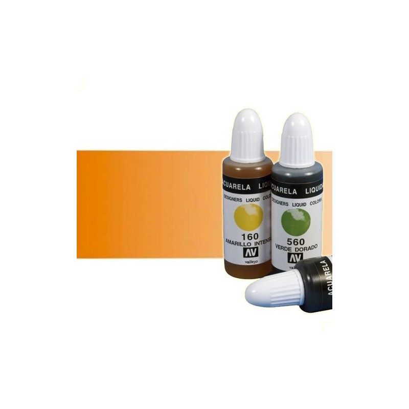 Material Bellas Artes - Pintura - Acuarela líquida Vallejo color marrón naranja (32 ml) | totenart.com