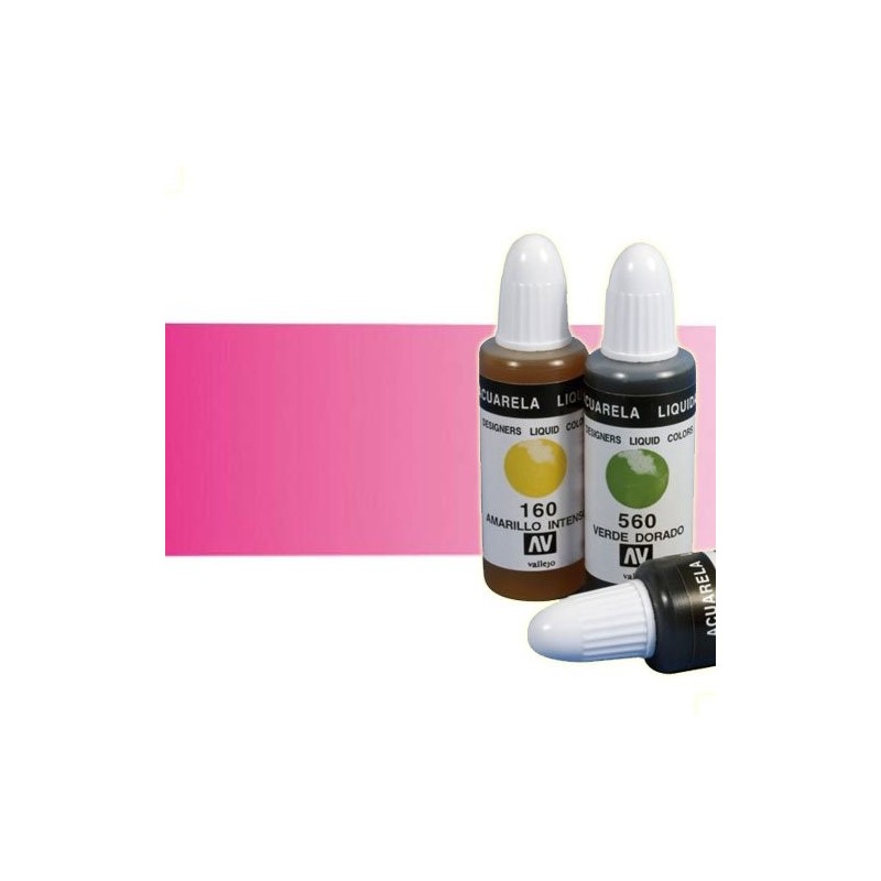 Material Bellas Artes - Pintura - Acuarela líquida Vallejo color rosa (32 ml) | totenart.com