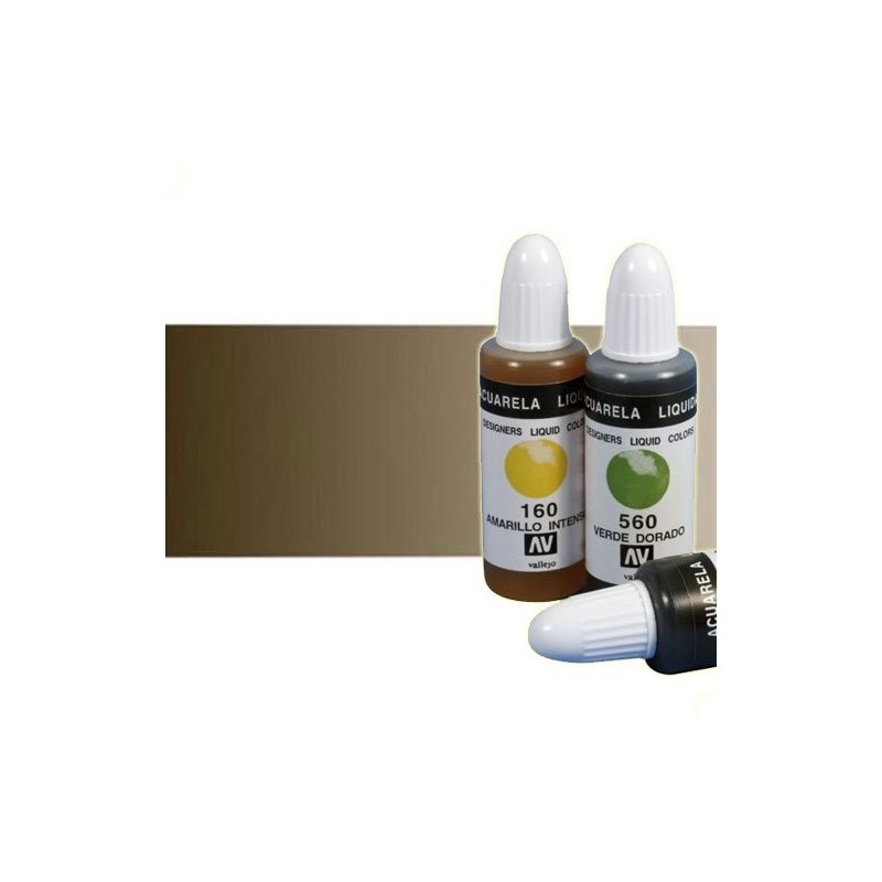 Material Bellas Artes - Pintura - Acuarela líquida Vallejo color sepia (32 ml) | totenart.com