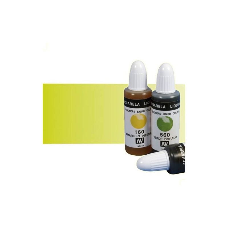 Material Bellas Artes - Pintura - Acuarela líquida Vallejo color chartreuse (32 ml) | totenart.com