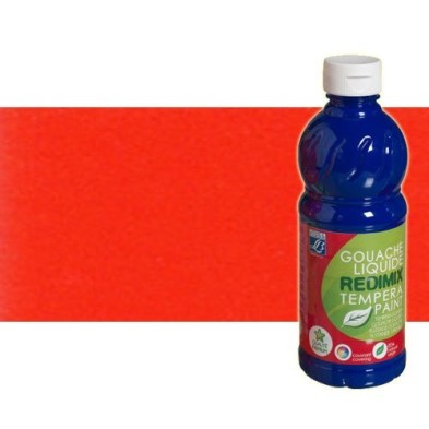 Gouache liquido Bermellon, Lefranc, 500 ml.