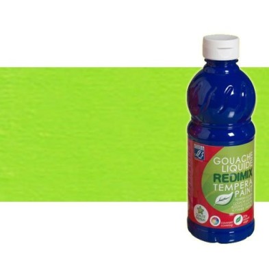 Gouache liquido Verde Claro, Lefranc, 500 ml.