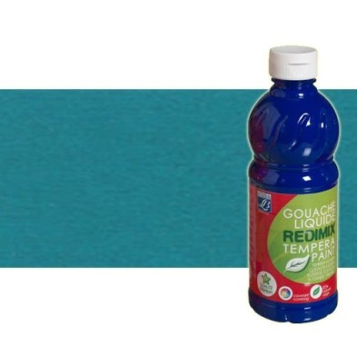 Gouache liquido Azul Turquesa, Lefranc, 500 ml.