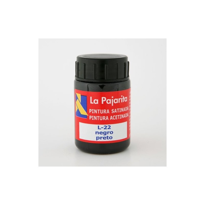 Material Bellas Artes - Pintura - Tempera La Pajarita Negro L-22, 35 ml. | totenart.com