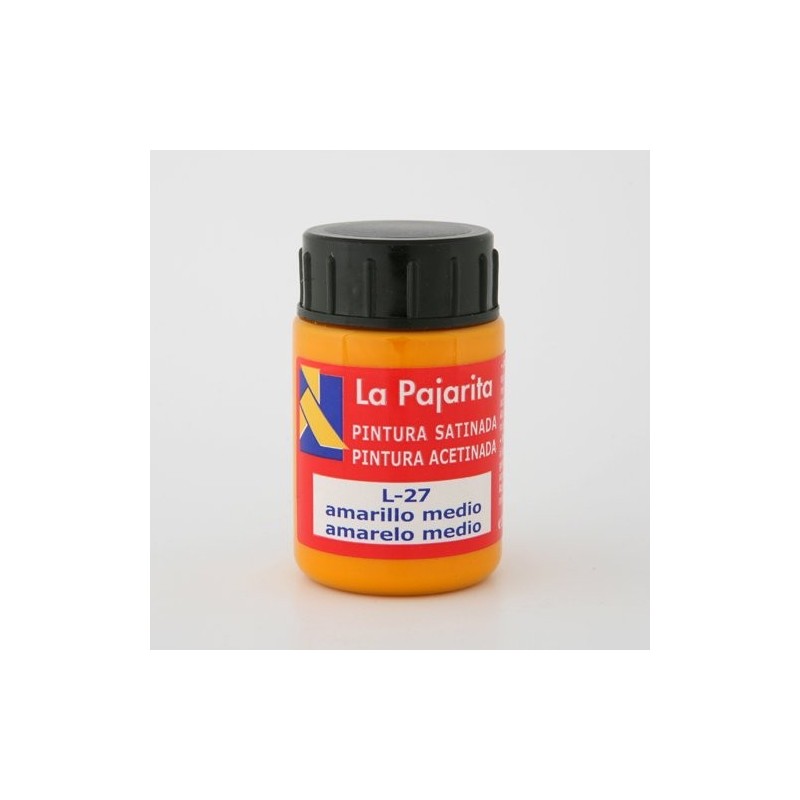 Material Bellas Artes - Pintura - Tempera La Pajarita Amarillo Medio L-27, 35 ml. | totenart.com