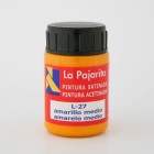 Material Bellas Artes - Pintura - Tempera La Pajarita Amarillo Medio L-27, 35 ml. | totenart.com