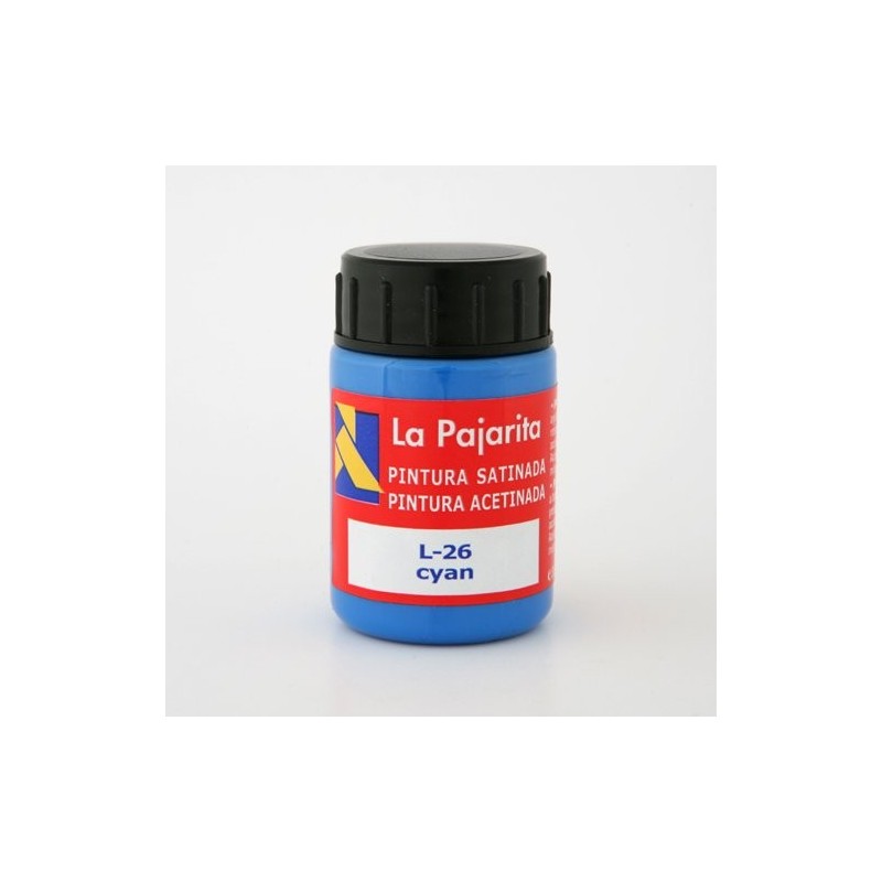 Material Bellas Artes - Pintura - Tempera La Pajarita Cyan L-26, 35 ml. | totenart.com