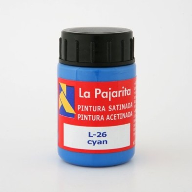 Material Bellas Artes - Pintura - Tempera La Pajarita Cyan L-26, 35 ml. | totenart.com