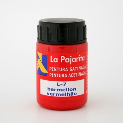 Material Bellas Artes - Pintura - Tempera La Pajarita Bermellon L-07, 35 ml. | totenart.com