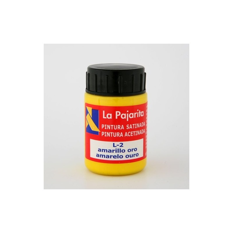 Material Bellas Artes - Pintura - Tempera La Pajarita Amarillo Oro L-02, 35 ml. | totenart.com