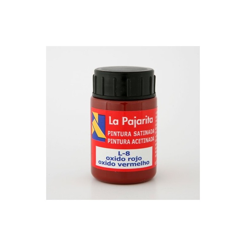 Material Bellas Artes - Pintura - Tempera La Pajarita Oxido Rojo L-08, 35 ml. | totenart.com