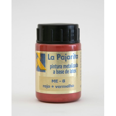 Material Bellas Artes - Pintura - Tempera La Pajarita Rojo Metalizado ME-08, 35 ml. | totenart.com