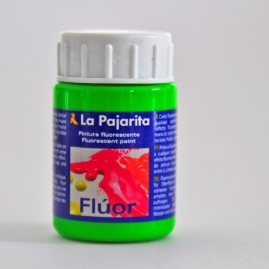 Material Bellas Artes - Pintura - Tempera La Pajarita Verde Cesped Fluorescente F-06, 35 ml. | totenart.com