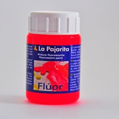 Material Bellas Artes - Pintura - Tempera La Pajarita Rojo Amapola Fluorescente F-03, 35 ml. | totenart.com