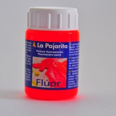 Material Bellas Artes - Pintura - Tempera La Pajarita Naranja Fluorescente F-02, 35 ml. | totenart.com