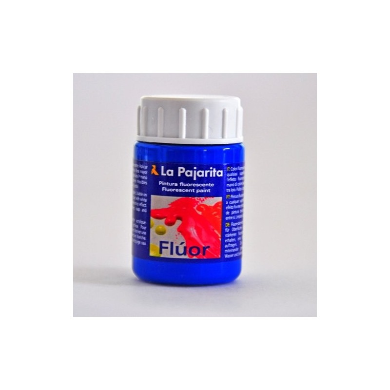 Material Bellas Artes - Pintura - Tempera La Pajarita Azul Luminoso Fluorescente F-05, 35 ml. | totenart.com