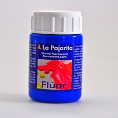 Material Bellas Artes - Pintura - Tempera La Pajarita Azul Luminoso Fluorescente F-05, 35 ml. | totenart.com