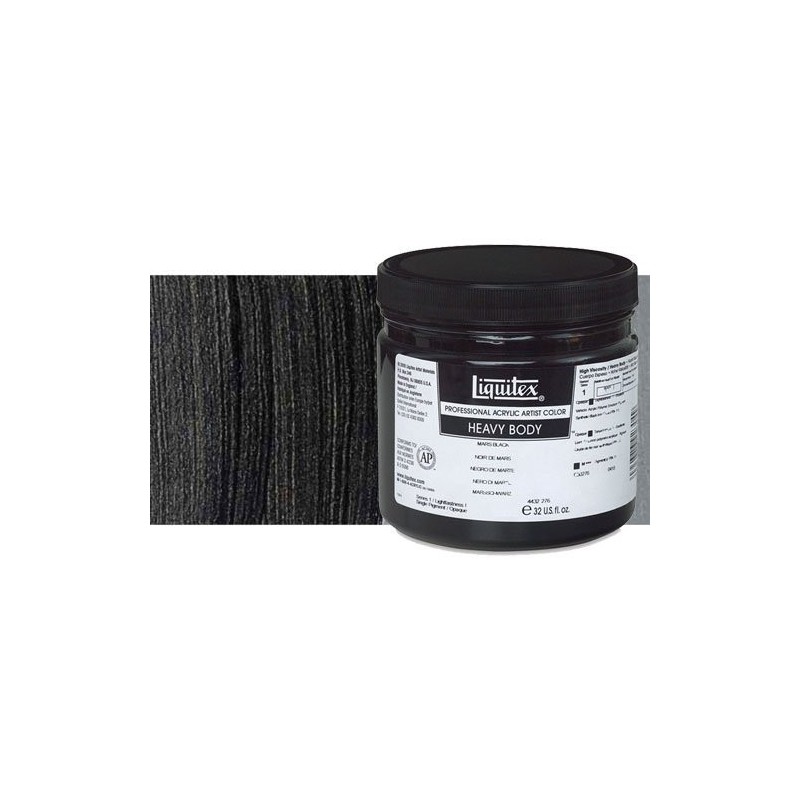 Material Bellas Artes - Pintura - Acrílico Liquitex Heavy Body color negro marfil (473 ml) | totenart.com