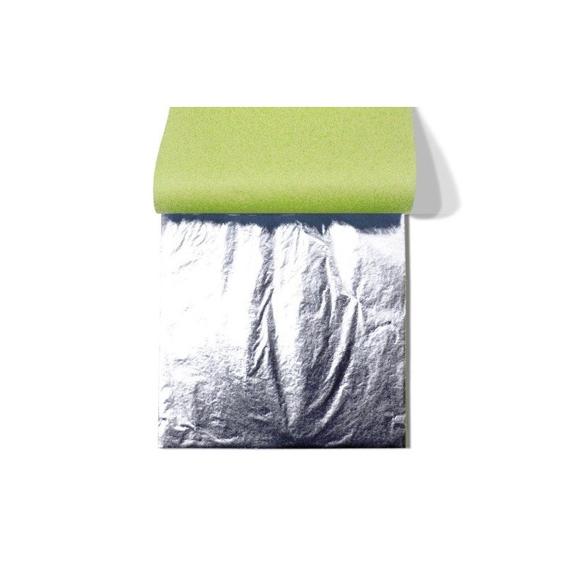 Pan de Plata imitacion TRANSFERIBLE, librito 25 h. 14x14 cm.