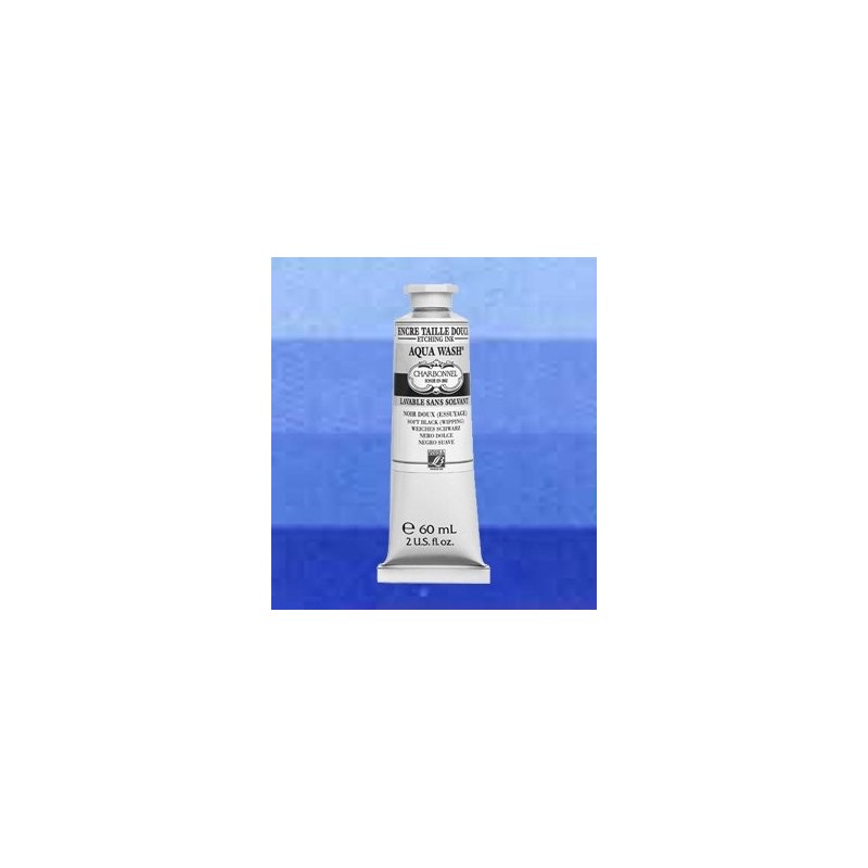 Material Bellas Artes-Grabado-Tinta Aqua wash Charbonnel Azul Ultramar, 60 ml.