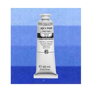 Material Bellas Artes-Grabado-Tinta Aqua wash Charbonnel Azul Ultramar, 60 ml.