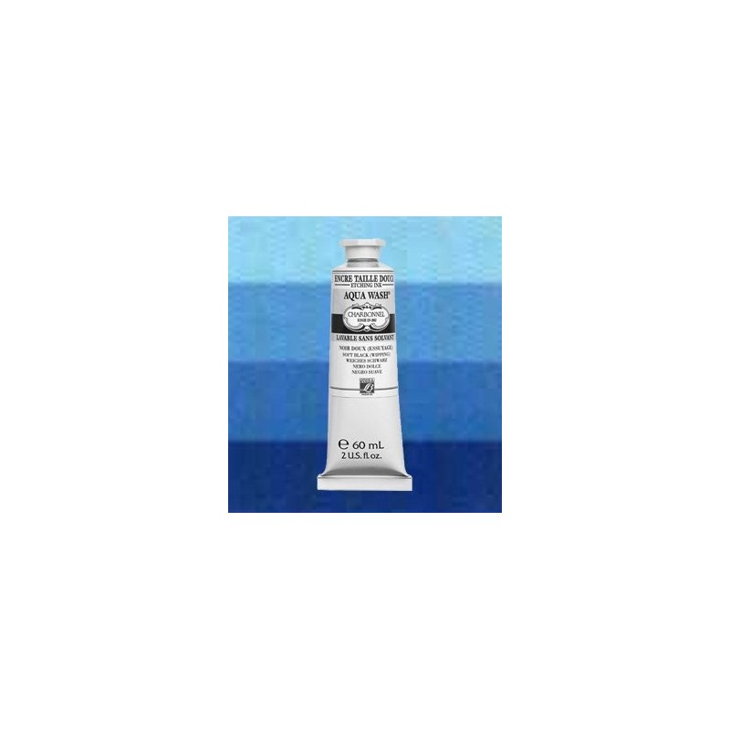 Material Bellas Artes-Grabado-Tinta Aqua wash Charbonnel Azul de Prusia, 60 ml.