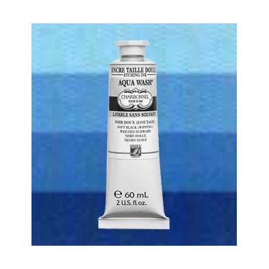 Material Bellas Artes-Grabado-Tinta Aqua wash Charbonnel Azul de Prusia, 60 ml.