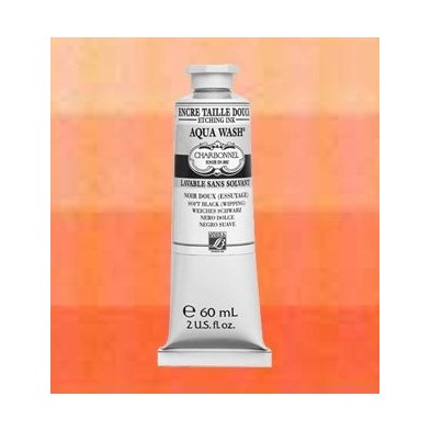 Material Bellas Artes-Grabado-Tinta Aqua wash Charbonnel Rojo Bermellon, 60 ml.
