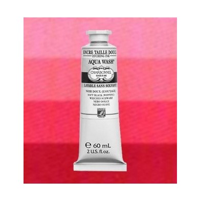 Material Bellas Artes-Grabado-Tinta Aqua wash Charbonnel Rojo Geraneo, 60 ml.