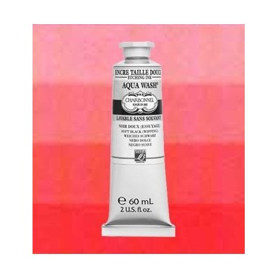 Material Bellas Artes-Grabado-Tinta Aqua wash Charbonnel Rojo Cardenal, 60 ml.