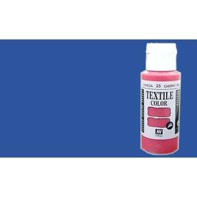 Material Manualidades - Pintura Textil Vallejo Azul, 60 ml.