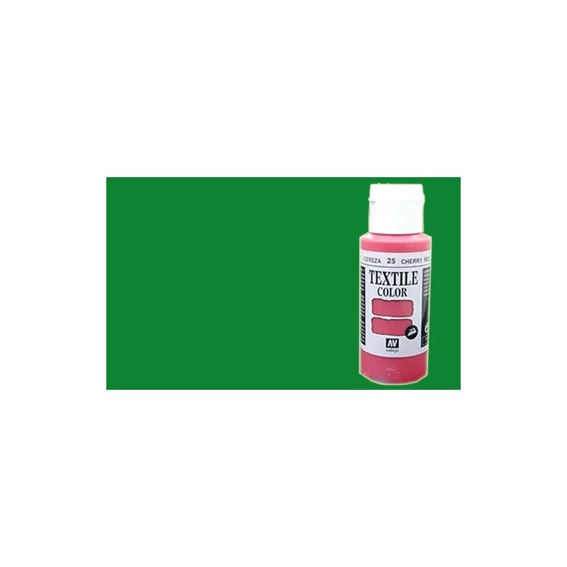 Material Manualidades - Pintura Textil Vallejo Verde, 60 ml.