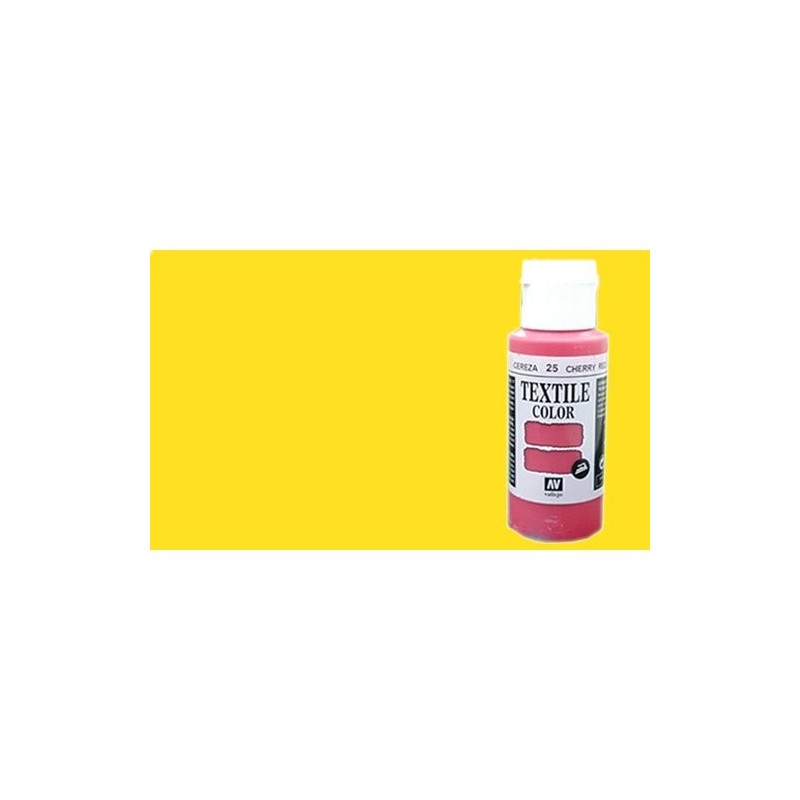 Material Manualidades - Pintura Textil Vallejo Amarillo, 60 ml.