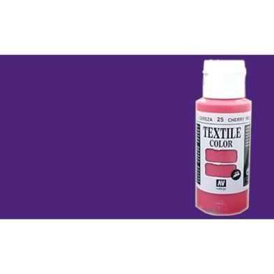 Material Manualidades - Pintura Textil Vallejo Violeta Parma, 60 ml.