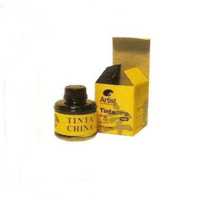 Tienda online Manualidades - Tinta China Negra, frasco 60 ml.