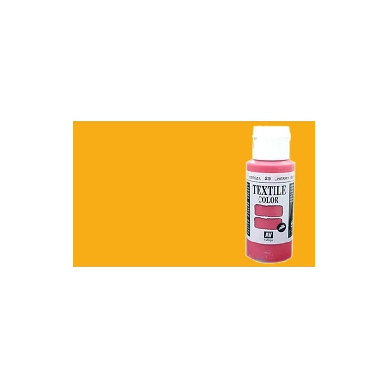 Material Manualidades - Pintura Textil Vallejo Amarillo Dorado, 60 ml.