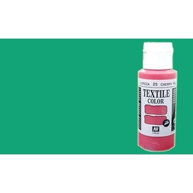 Material Manualidades - Pintura Textil Vallejo Verde Fluo, 60 ml.