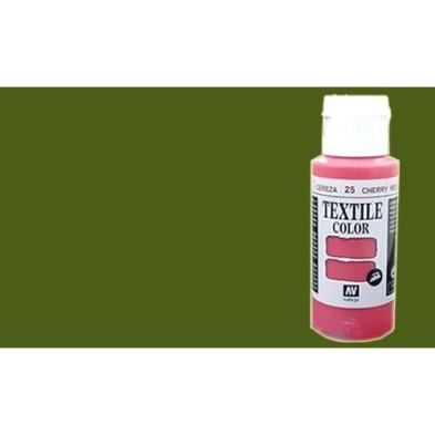 Material Manualidades - Pintura Textil Vallejo Verde Musgo, 60 ml.